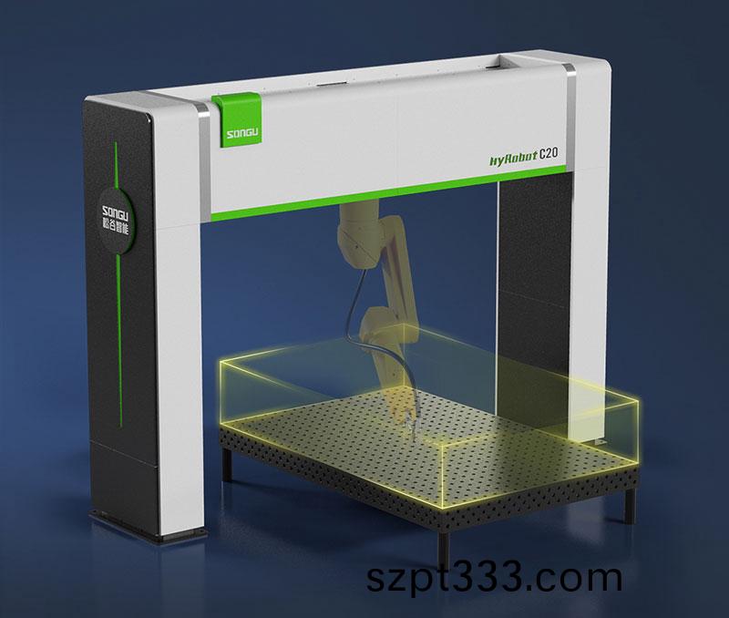 三維機器人激光切割機,三維激光切割機,3D激光切(qie)割機,工件擺放0難度